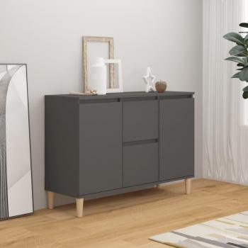 Aparador de madera ingeniería 103,5x35x70 cm con armarios y cajón, mueble de almacenaje moderno para salón, armario auxiliar y de almacenamiento