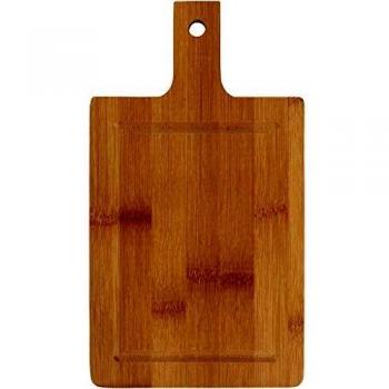 Tabla de cortar de 25 cm de largo, 14 cm de ancho, bambú, 1 unidad, grosor 1,4 cm