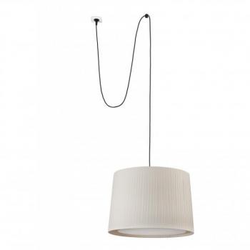 Lámpara colgante Samba 1 bombilla 536.3cm beige con clavija E27 y dimensiones de 500*350*450 mm