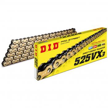 Cadena de transmisión D.I.D 525 VX3 X-Ring 114 eslabones