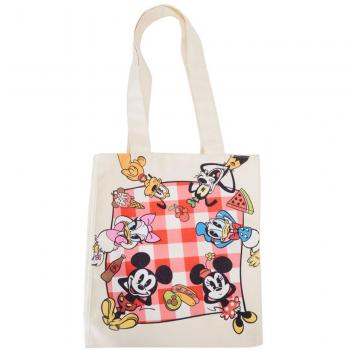 Bolsa de mano Loungefly Disney Mickey And Friends Picnic Canvas Tote Bag