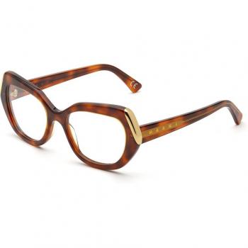 Marni Antelope Canyon Blonde Havana KR4 Women's Geometric Havana Eyeglasses