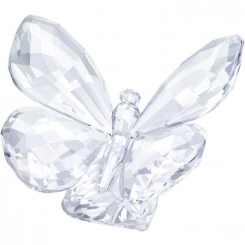 Swarovski Schmetterling Auf Blatt Figura Decorativa, Cristal, 4.7 x 6.2 x 5 cm