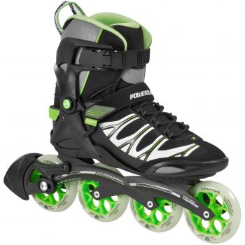 Powerslide Hombre Fitness Skates, schwarz-grün-weiß, 40