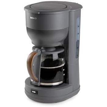 Cafetera de Goteo Domo DO754K 1,25 L 10 Tazas Gris / Madera Antigoteo Autoapagado