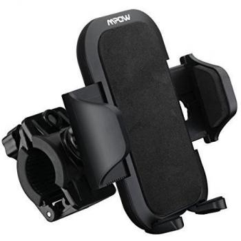 Soporte de Móvil y Cámara Deportiva para Bicicleta Motocicleta, Mpow Soporte Universal Apoyo 360 Rotación,con 2 Silicona Banda,Brazo Ajustable Compatible con iPhone 7/Plus/6/6s/plus,Google Nexus 5/4, HTC y Dispositivo del GPS.