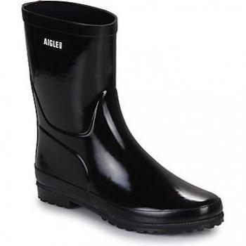 Aigle Eliosa Women's Black Waterproof Rain Boots