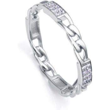 Anillo Mujer Viceroy 13161A0 - Anillo Clásica de plata bañada en rodio con circonitas blancas