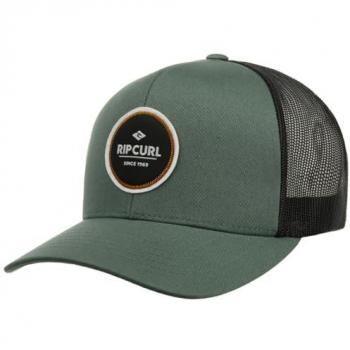 Rip Curl Routine Curve Trucker Gorra Azul, gorra trucker, color azul, visera curva, diseño de la marca Rip Curl