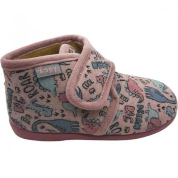 Zapatillas Casa Niña Zapy Z20445 Rosa con Atan Velcro