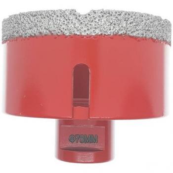 STAYER CORONA DIAMANTADA PORCELÁNICO 75 MM M14 - Corte seco, diámetro de 75 mm, rosca M14