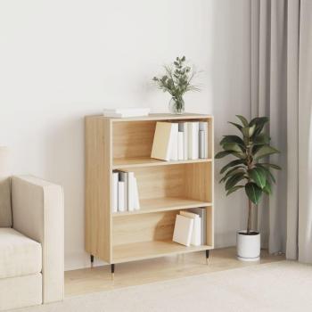 Librería de madera multicapa Sonoma Oak 69,5x32,5x90 cm