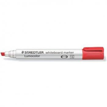 Lote de 10 unidades Staedtler Lumocolor 351 Marcador para Pizarra Blanca - Punta Biselada 2 - 5mm Aprox - Secado Rápido - Color Rojo-351 B-2