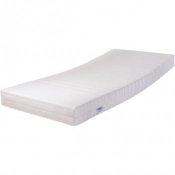 Sueño noche T9 Deluxe ortopédico 9-zonas colchón de espuma dureza 3 H3 de dormir de microfibra con Aloe Vera lavable, blanco, 100 x 200 cm
