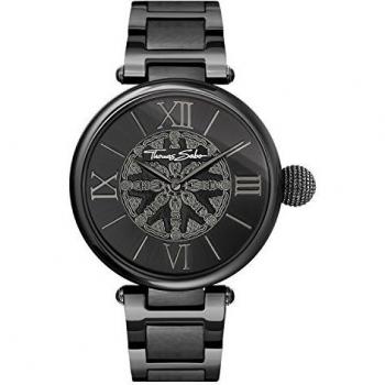 Thomas Sabo Reloj para mujer Karma Negro WA0307-202-203-38 mm
