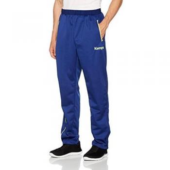 Kempa Curve Classic Pantalones/Shorts de Entrenamiento, Hombre, Azul Deep/Amarillo Fluor, 140