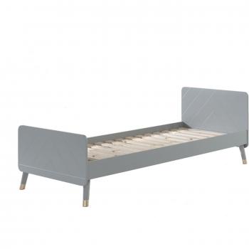 Cama Individual Vipack Billy Timeless Gris 90 x 200 cm con Somier Incluido