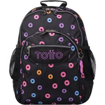 TOTTO Mochila Escolar Donuts Crayola con Protección Contra el Roce