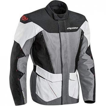 Ixon Chaqueta moto Sicilia Negro/Gris/Rojo, Negro/Gris/Rojo, XXL
