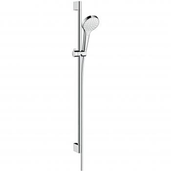 Hansgrohe 26575400 Croma Select S 110 set de ducha, 0,90m, ahorro de agua, blanco/cromo