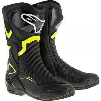 Alpinestars SMX-6 V2 Motorcycle Boots Black-Yellow