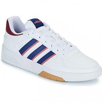 Adidas Courtbeat - Zapatillas de Tenis Mujer Reciclado, color blanco puro con detalles en azul marino, talla 44(2/3)