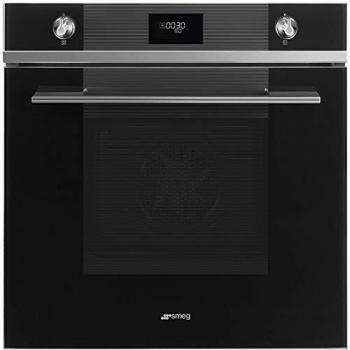 Horno Multifunción Pirolítico SMEG SFP6101TVN1 en Cristal Negro, Eficiencia Energética A+