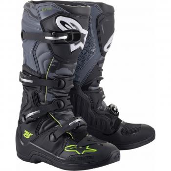 Alpinestars Tech 5 Motocross Boots Black-Grey-Yellow Size 43