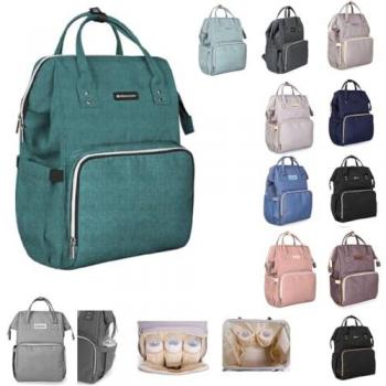 Kikkaboo Bolso Cambiador Siena, Mochila, Cambiador, Longitud de Asa Ajustable, color: verde