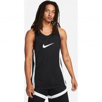 Camiseta de baloncesto Nike Dri-FIT Icon para hombre en color negro (tamaño L)