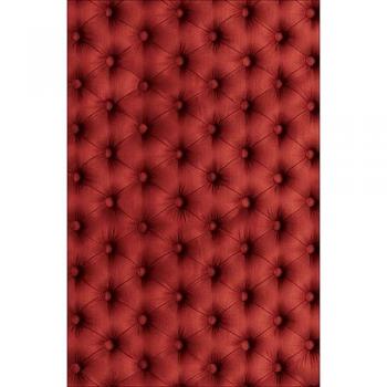 Pegatina Refrigerador y Lavavajillas Diseño Clásico Rojo con Capitones, 75 cm x 49 cm