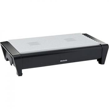 Brabantia 477140 - Calientaplatos, 2 Velas, Color Negro Mate y Gris