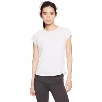 Under Armour Under Armour Threadborne Mesh manga corta para mujer, blanco / blanco, peque?o