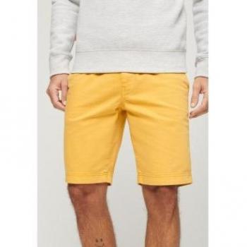 Superdry Men's Vintage Officer Chino Shorts, Cornsilk Yellow, Size 30