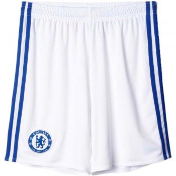 adidas Chelsea Fc 2015/16 3 Sho Y - Pantalón corto para niños de 7-8 años, color blanco / azul