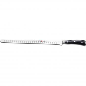 Wüsthof Classic-Ikon - Cuchillo para salmón alveolado, 32 cm