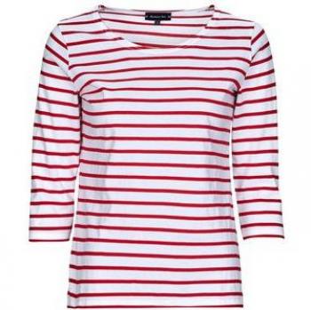 Armor Lux Women's Long Sleeve Marinière Sailboat Shirt