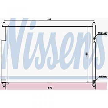 Condensador de aire acondicionado NISSENS 940012, sistema de aire acondicionado