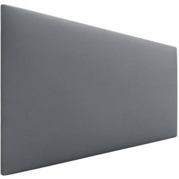 Cabecero Tapizado de Polipiel AQUALINE Liso 110x50cm para Camas 80/90/105 - Color Gris