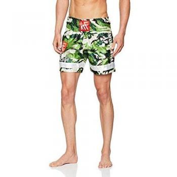KRF Feel The Enemy Thai Camuflaje Pantalones Cortos de Boxeo, Hombre, L