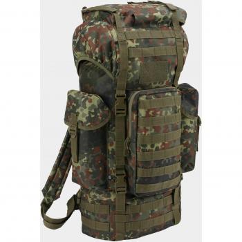 Mochila Brandit Combat Molle 66l Verde Adulto, características: capacidad de 66 litros, sistema MOLLE para personalización y expansión, diseño resistente y duradero, múltiples compartimentos y bolsillos para organización, correas ajust