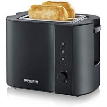 Severin 9552 - Tostadora, 800 W, color negro mate