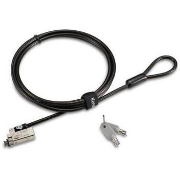 Kensington Slim NanoSaver 2.0 Keyed Laptop Lock - Lockable Device Security Tether for Portable Computers, Lie Flat Thin Profile, Universal Fit, 1.8m Strong Carbon Steel Cable (K65021WW)