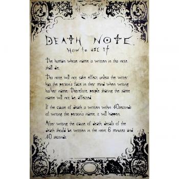 GB Eye Ltd, Death Note, Rules, Maxi Poster