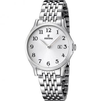 Reloj Festina Classics F16748/1 para Mujer de Acero Inoxidable 316L con Esfera Blanca