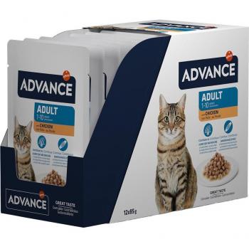 Advance Feline Adult Chicken Wet Cat Food - 85g Pouches
