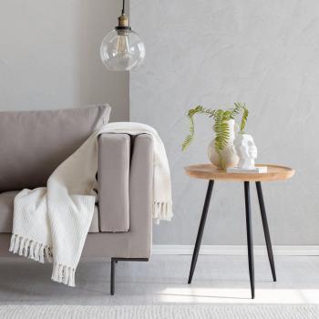 Chevery Tri Pin Side Table - Natural / 58.5cm