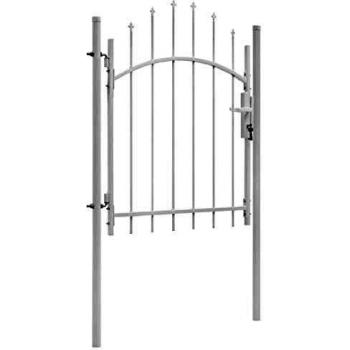 White Steel Garden Gate 1x1.75 m