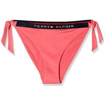 Tommy Hilfiger Cheeky Side Tie Parte de Arriba de Bikini, Azul