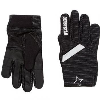 Derbystar - Guantes de fútbol para jugador de campo negro negro Talla:5
